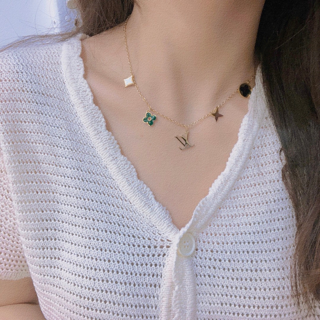 LV Multicolor Charm Necklace
