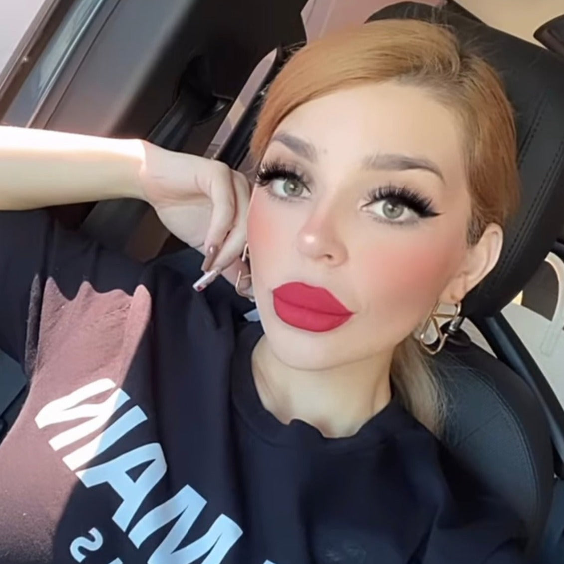 V Oversized Earrings