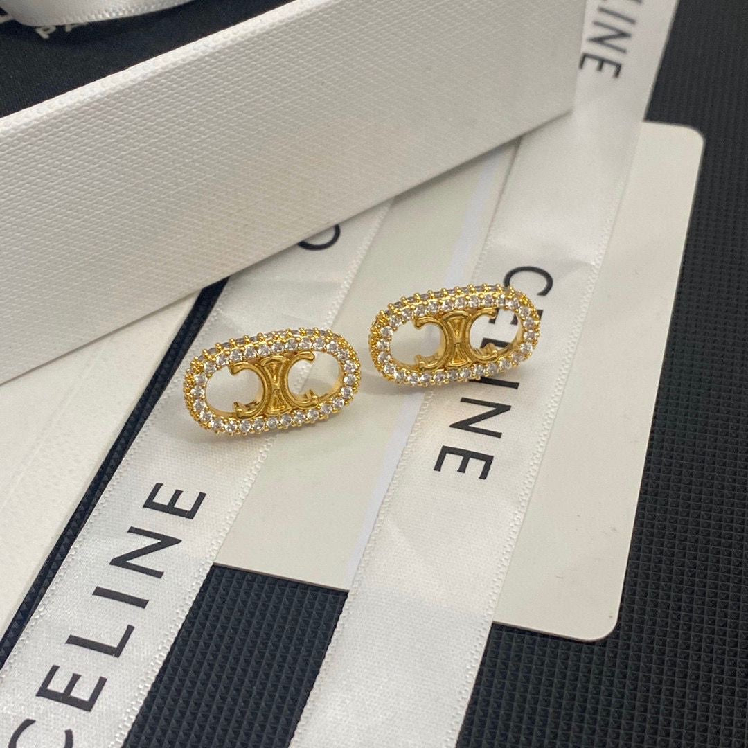 Celi Oval Studs