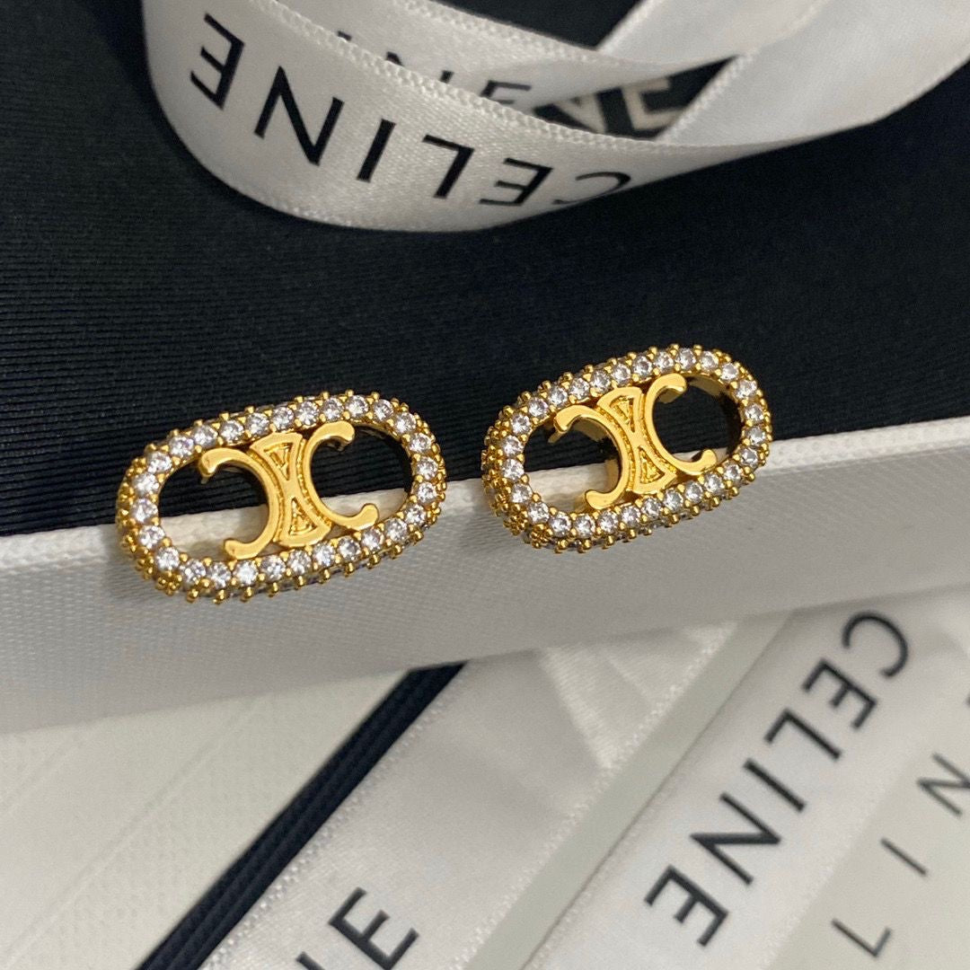 Celi Oval Studs