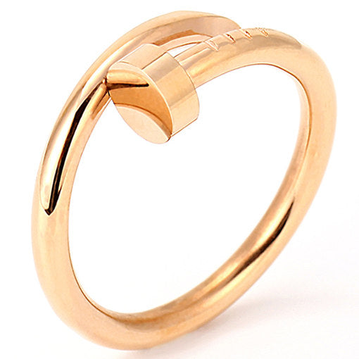 Designer Inspired Nail Ring-Rose Gold