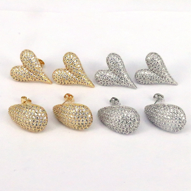 Rhinestone Gotita Earrings