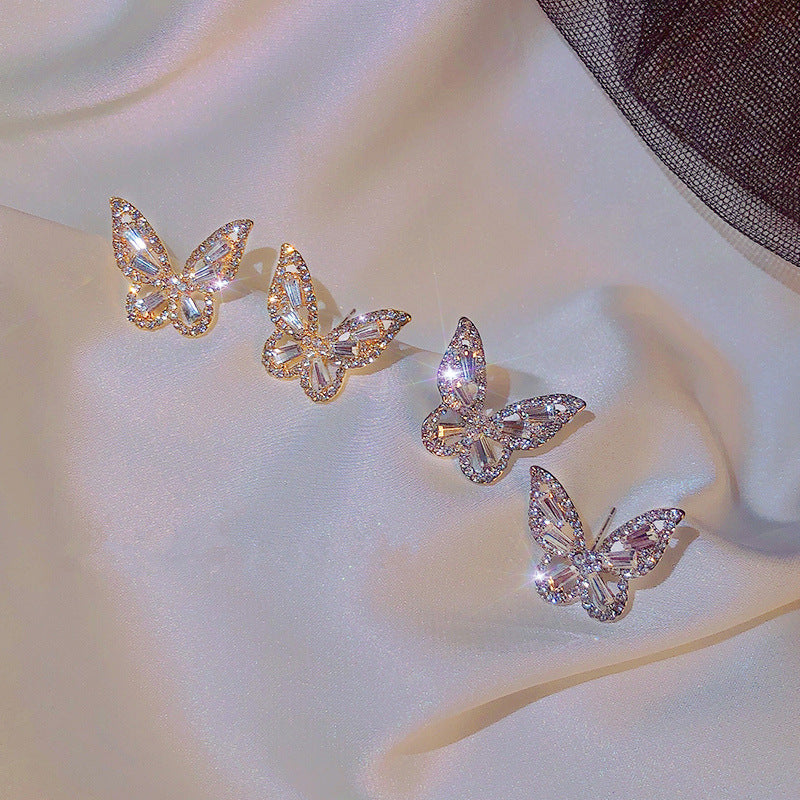 Butterfly Rhinestone Earrings