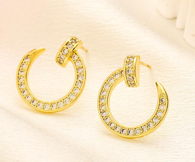 Nail Stud Earrings
