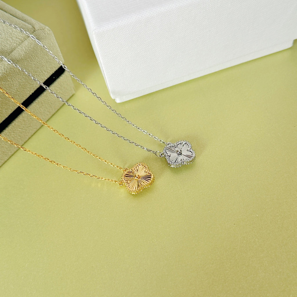 Four Leaf Clover Inspired Necklace