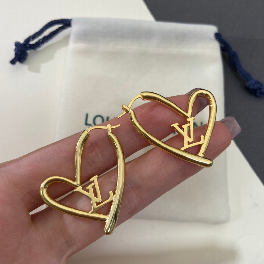 LV Heart Hoops