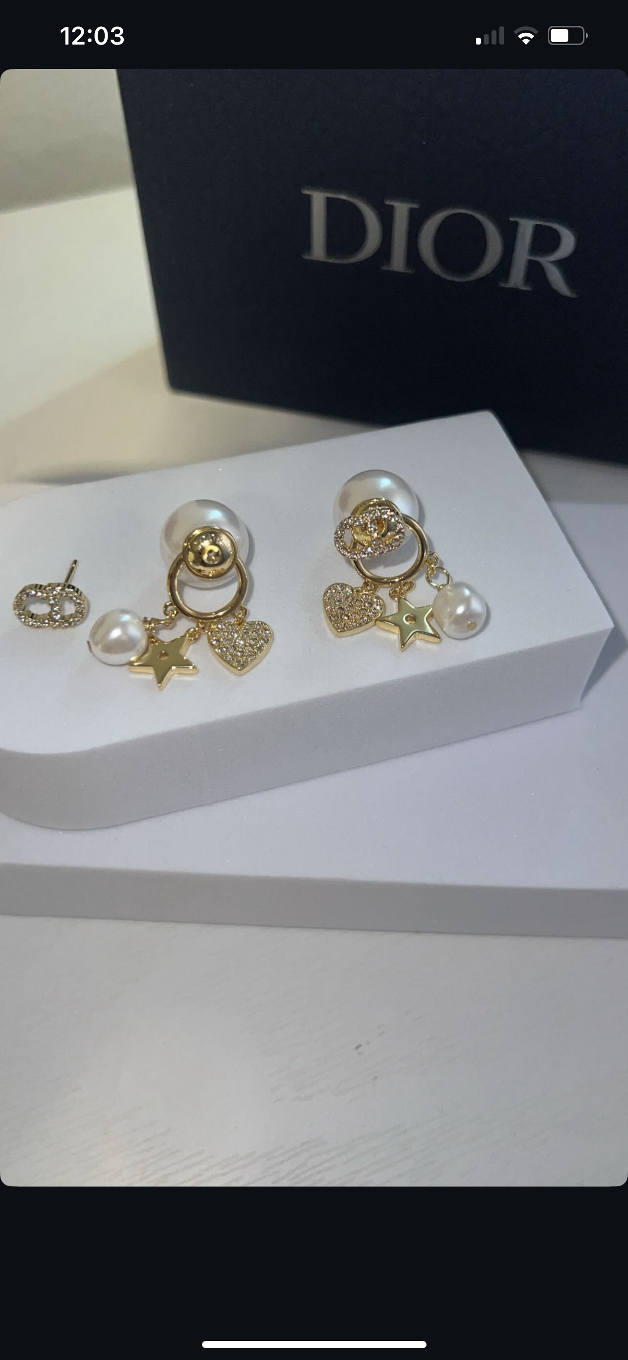 CD Charm Earrings