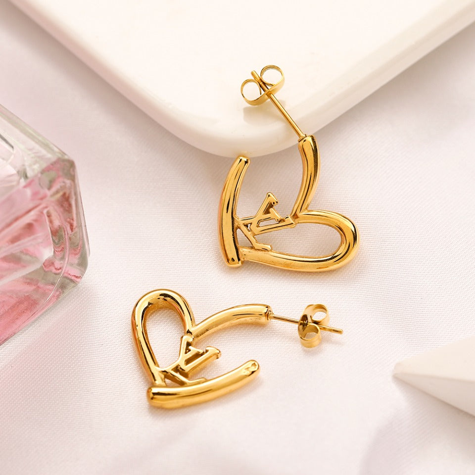 LV Heart Hoops