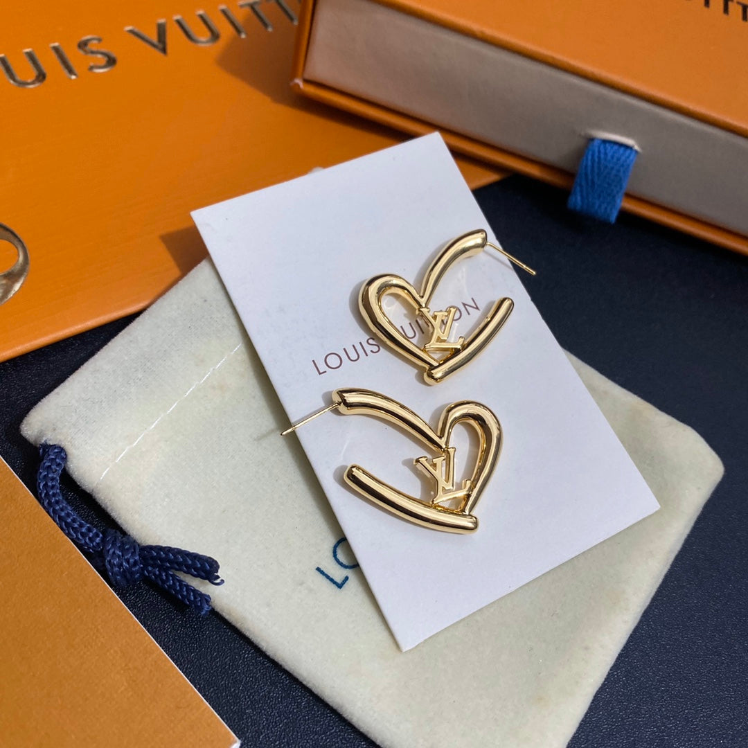 LV Heart Hoops