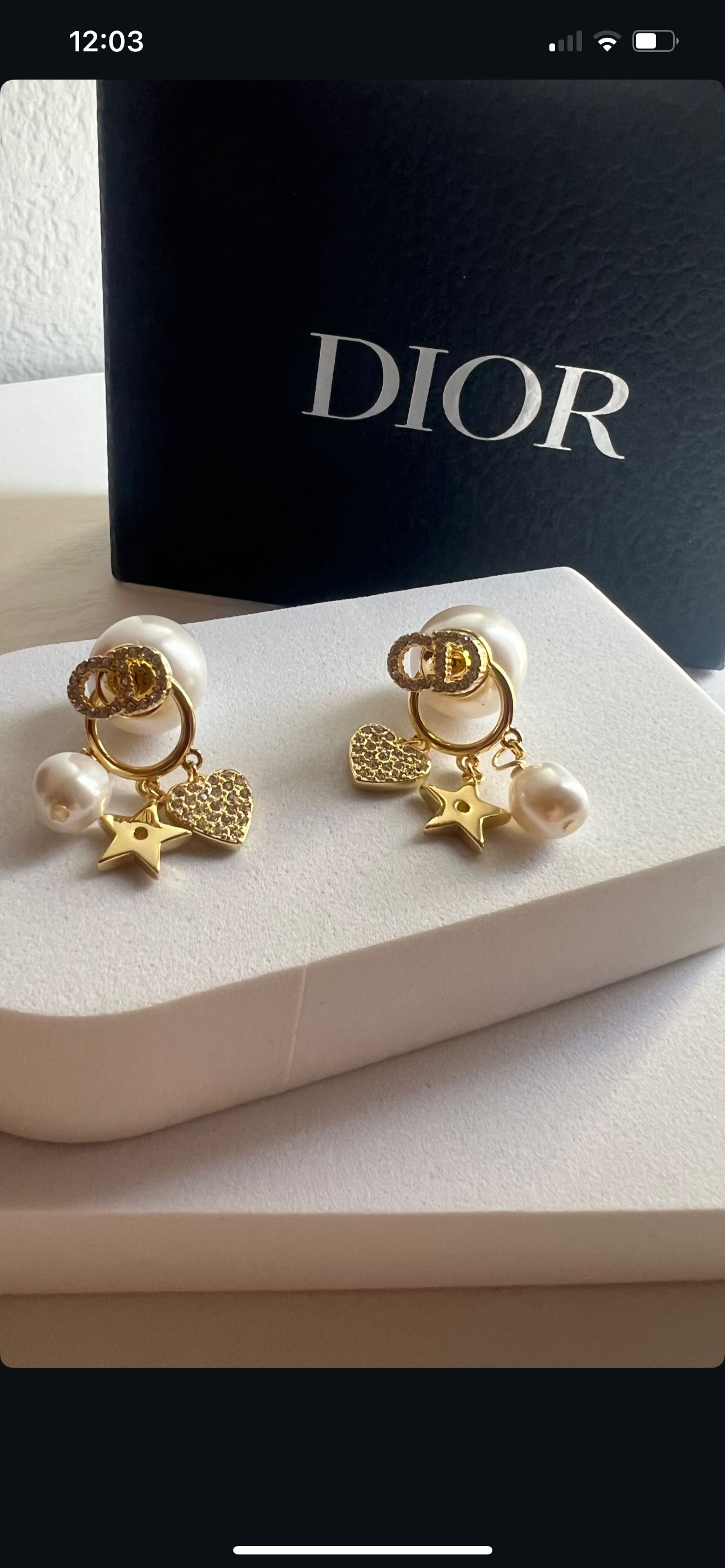 CD Charm Earrings