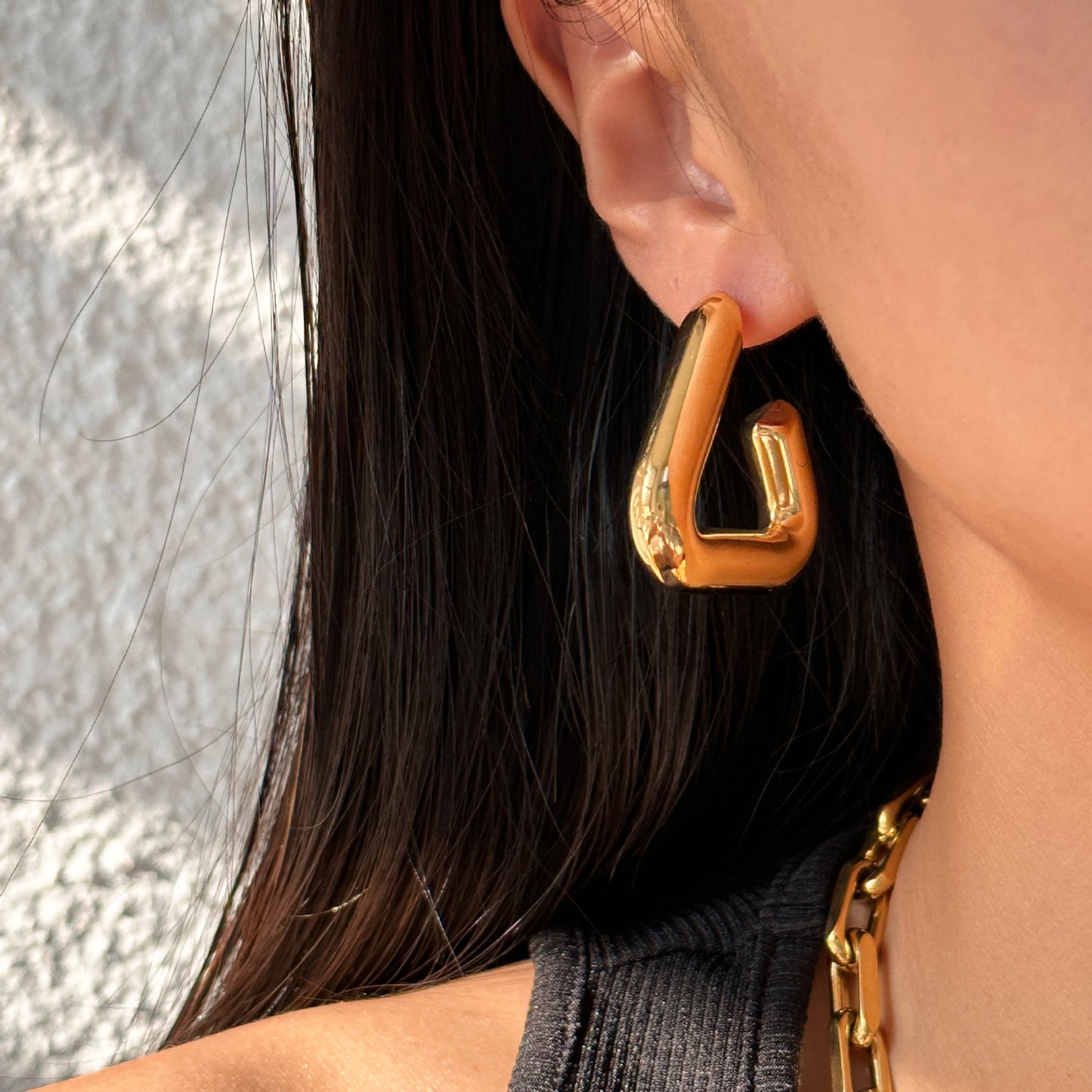 Triangle Chunky Earrings