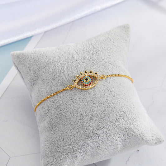 Evil Eye Bracelet Gold plated