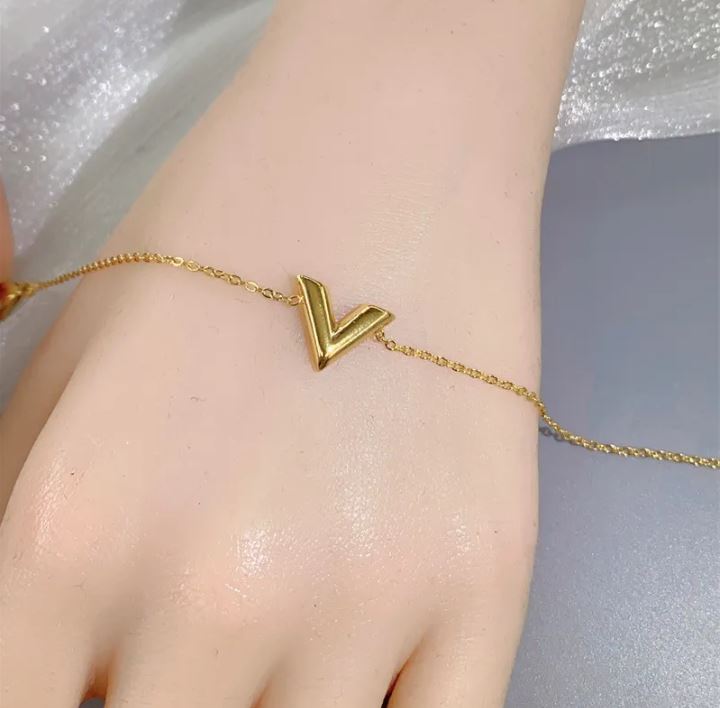 Designer Inspired "V" Bracelet