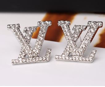 LV Rhinestone Earrings