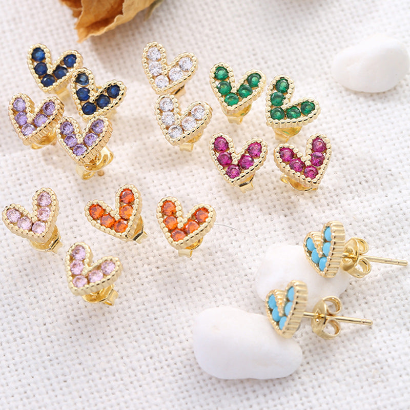 Mini Heart Ear Studs