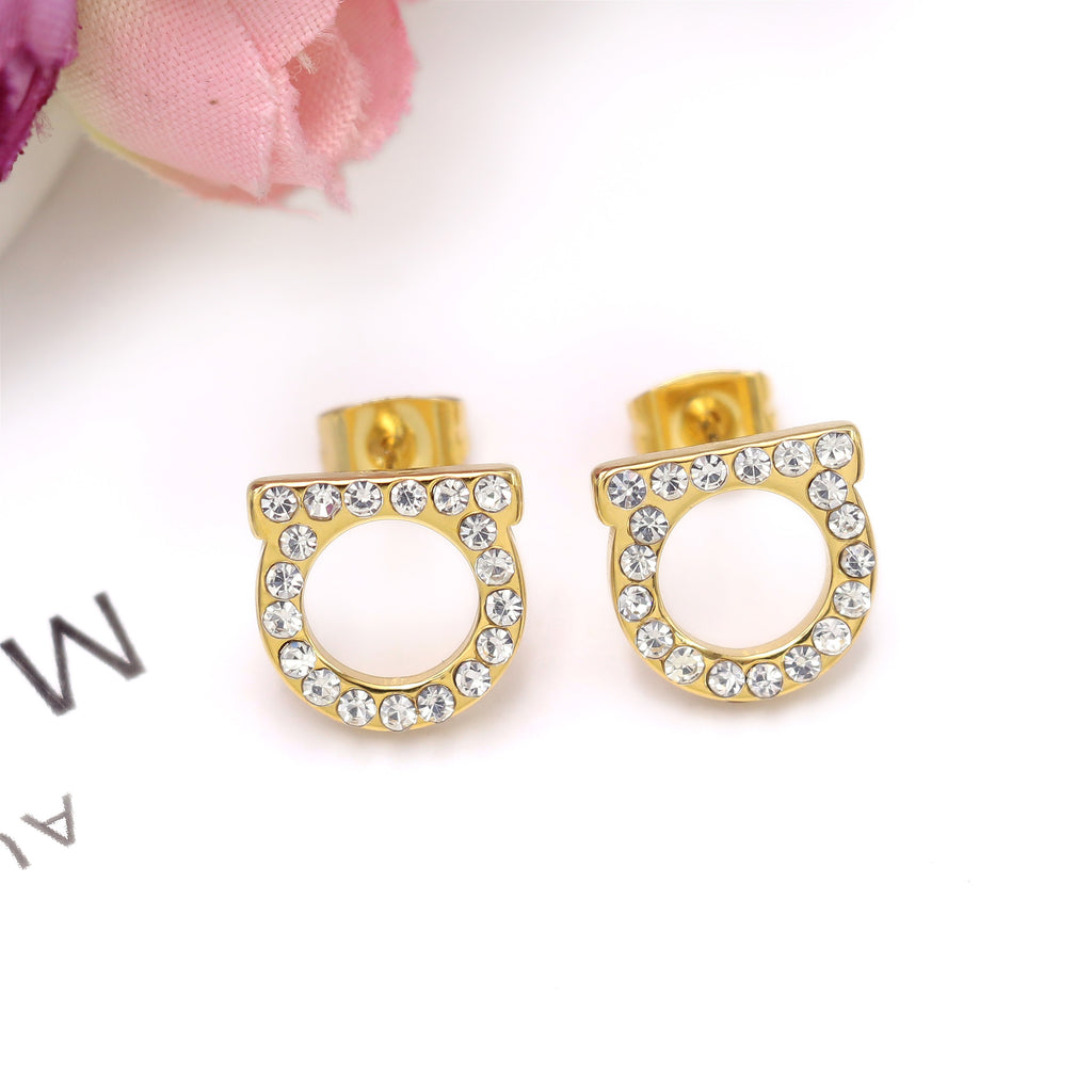 Designer Inspired Iconic Rhinestone Earrings