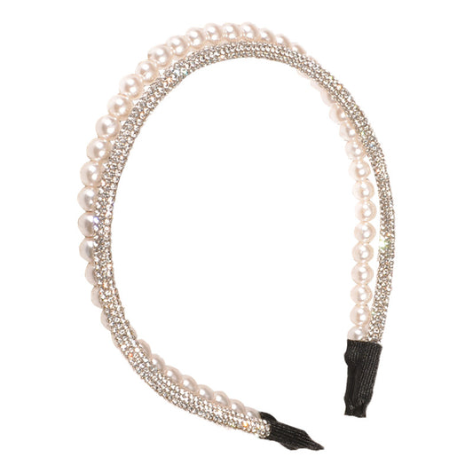 Pearl Rhinestone Headband