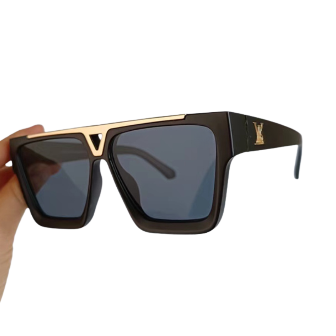 LV Black & Gold Unisex Sunglasses