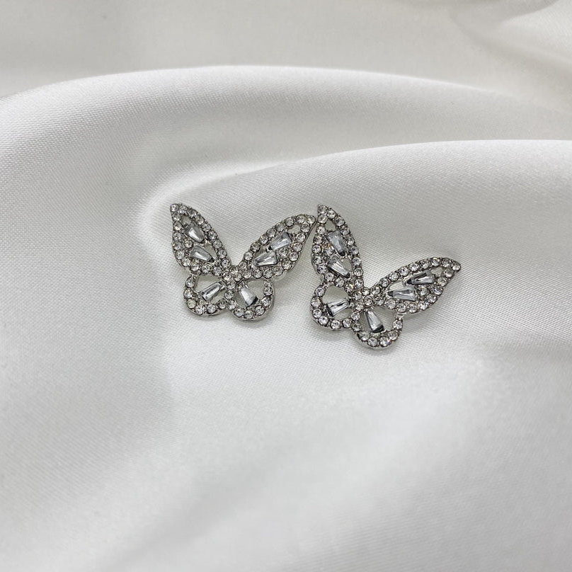 Butterfly Rhinestone Earrings