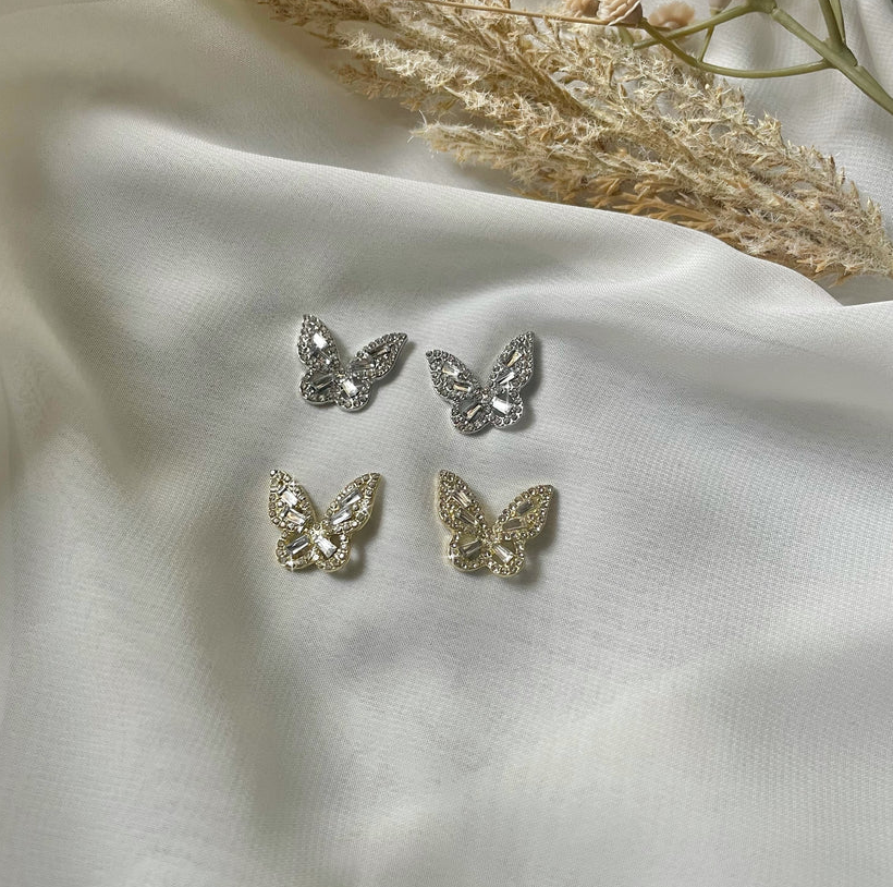Butterfly Rhinestone Earrings