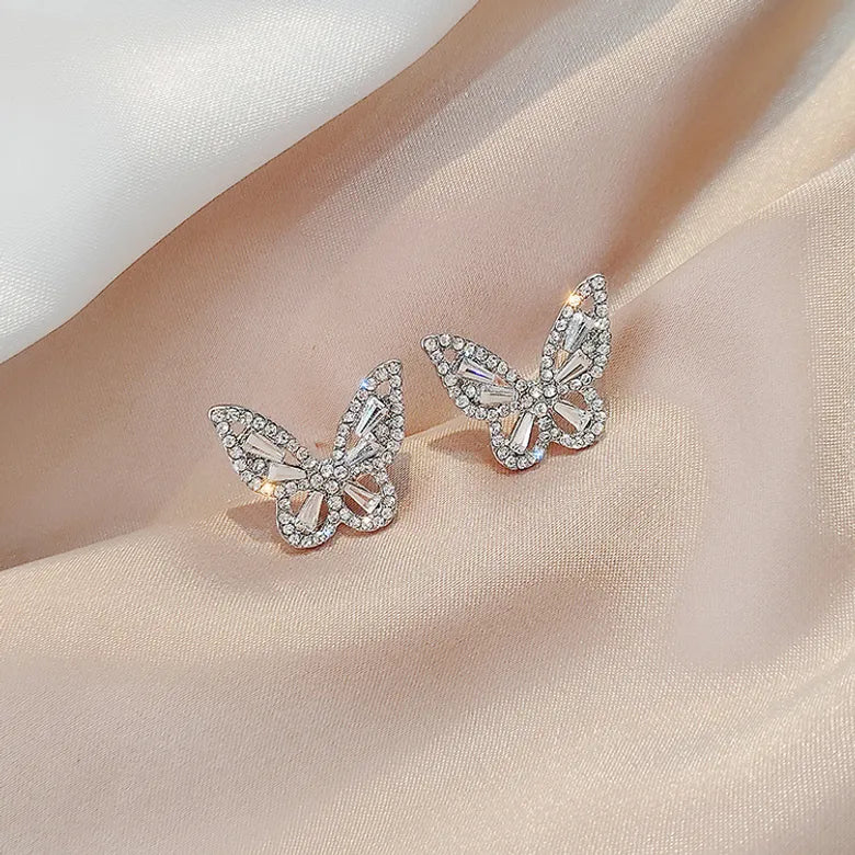 Butterfly Rhinestone Earrings