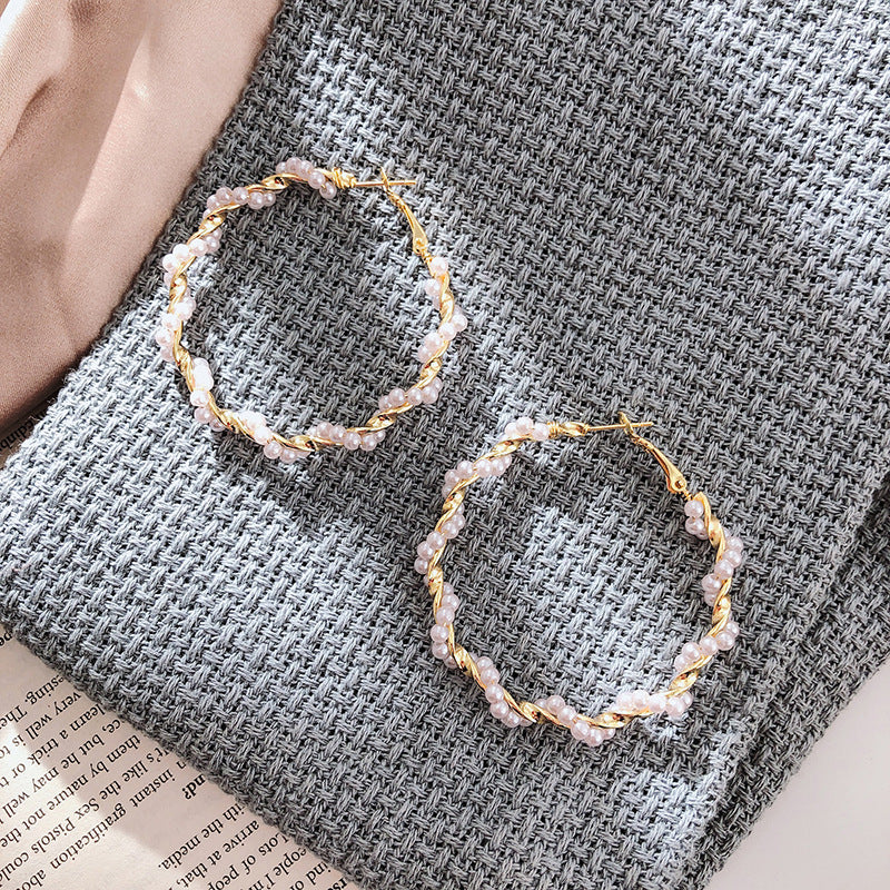 Sirena Pearl Hoops